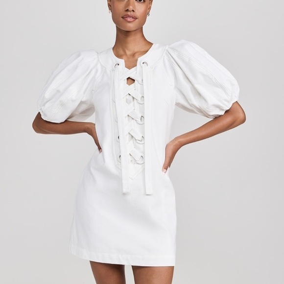English Factory
Laced Up Puffed Sleeve Mini Dress (D7) - Picture 1 of 9